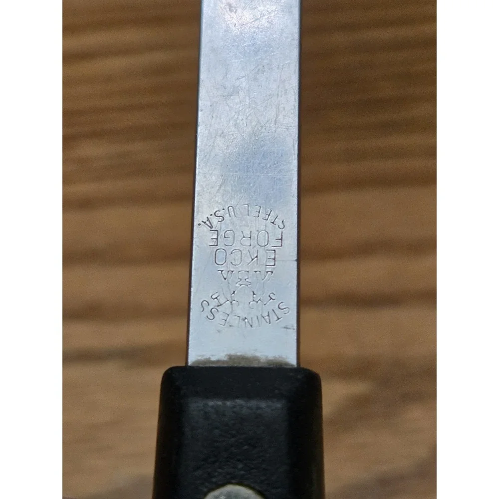 Vintage Lot EKCO Forge Stainless Steel Spatula & Icing Spreader (60s/70s)